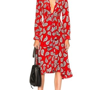 Dodo Bar Or Lennon Dress in Red Paisley Dress